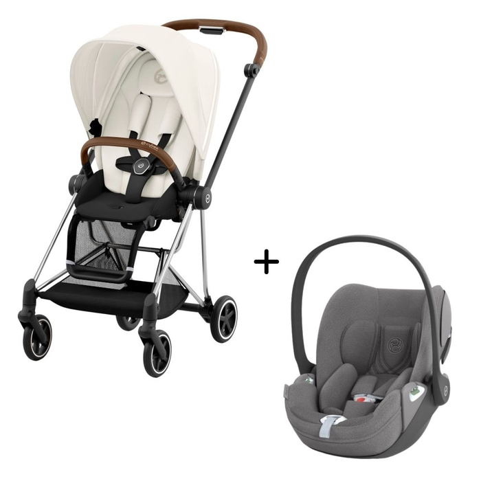 Carrinho de Bebé Mios Chrome Brown e Babycoque Cloud T i-Size Plus Cybex - Cybex - PACKMIOS007-025