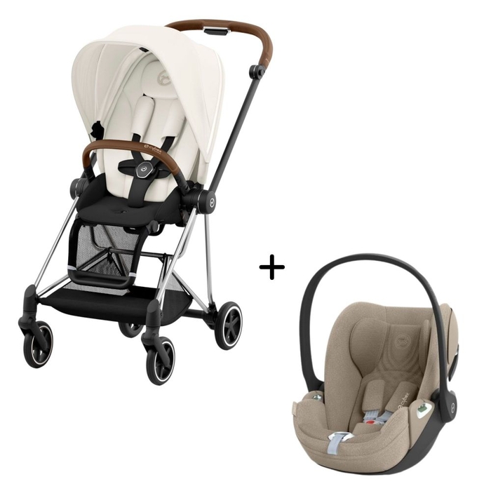 Carrinho de Bebé Mios Chrome Brown e Babycoque Cloud T i-Size Plus Cybex - Cybex - PACKMIOS007-029