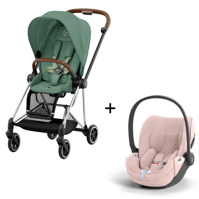 Carrinho de Bebé Mios Chrome Brown e Babycoque Cloud T i-Size Plus Cybex - Cybex - PACKMIOS007-034