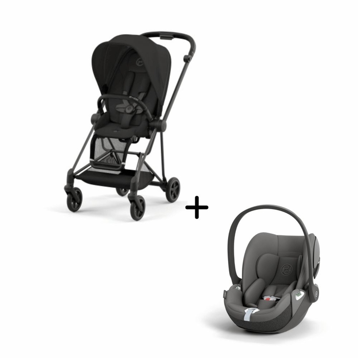 Carrinho de Bebé Mios Matt Black e Babycoque Cloud T i-Size Cybex - Cybex - PACKMIOS009-001