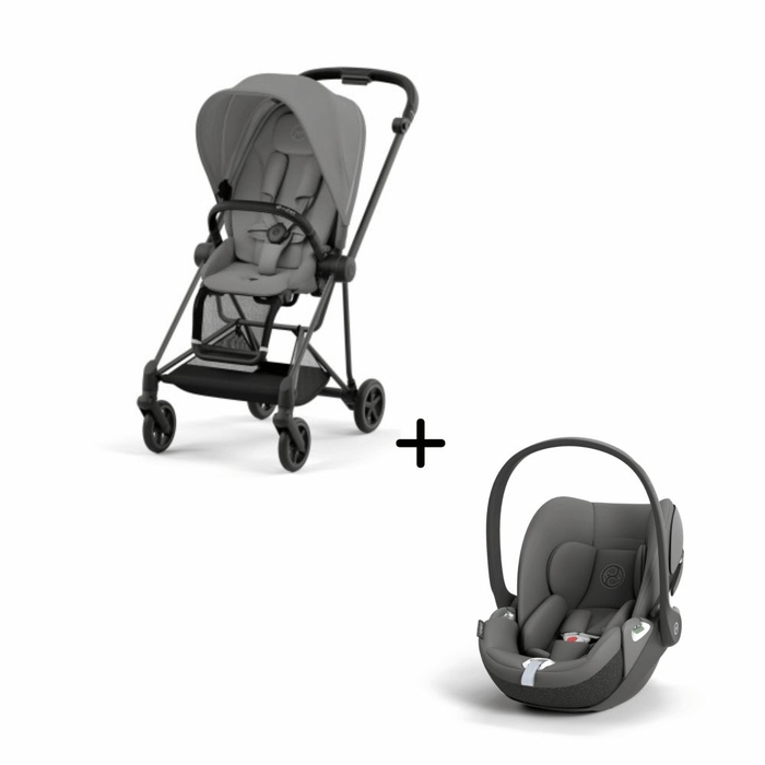 Carrinho de Bebé Mios Matt Black e Babycoque Cloud T i-Size Cybex - Cybex - PACKMIOS009-003