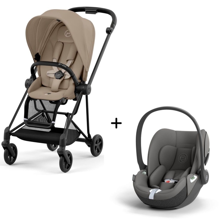 Carrinho de Bebé Mios Matt Black e Babycoque Cloud T i-Size Cybex - Cybex - PACKMIOS009-005