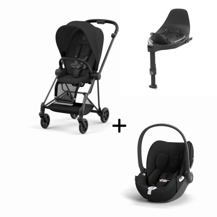 Carrinho de Bebé Mios Matt Black, Babycoque Cloud T i-Size e Base T i-Size Cybex - Cybex - PACKMIOS010-002
