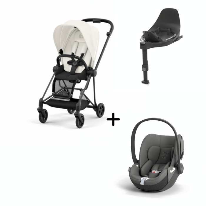 Carrinho de Bebé Mios Matt Black, Babycoque Cloud T i-Size e Base T i-Size Cybex - Cybex - PACKMIOS010-009