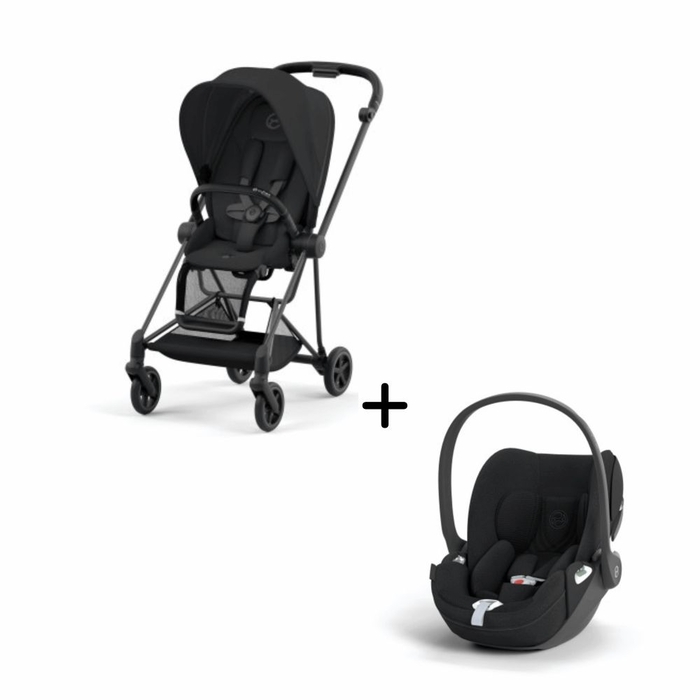 Carrinho de Bebé Mios Matt Black e Babycoque Cloud T i-Size Plus Cybex - Cybex - PACKMIOS011-002