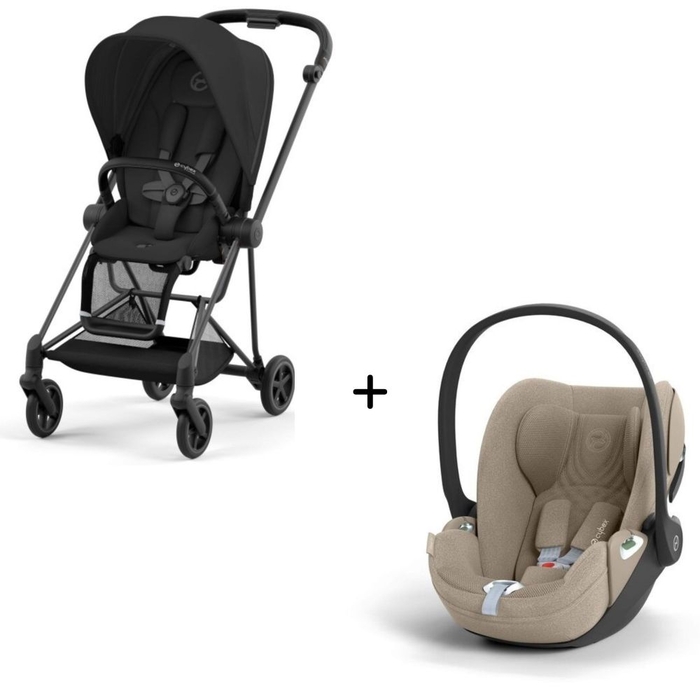 Carrinho de Bebé Mios Matt Black e Babycoque Cloud T i-Size Plus Cybex - Cybex - PACKMIOS011-005
