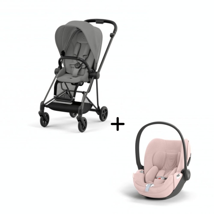 Carrinho de Bebé Mios Matt Black e Babycoque Cloud T i-Size Plus Cybex - Cybex - PACKMIOS011-010