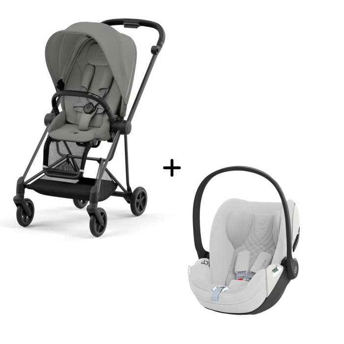 Carrinho de Bebé Mios Matt Black e Babycoque Cloud T i-Size Plus Cybex - Cybex - PACKMIOS011-012