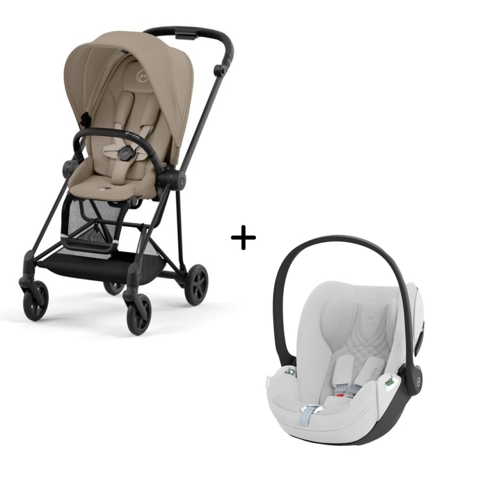 Carrinho de Bebé Mios Matt Black e Babycoque Cloud T i-Size Plus Cybex - Cybex - PACKMIOS011-018