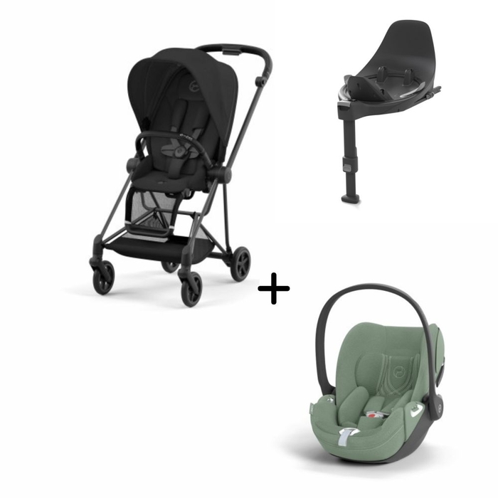 Carrinho de Bebé Mios Matt Black, Babycoque Cloud T i-Size Plus e Base T i-Size Cybex - Cybex - PACKMIOS012-003