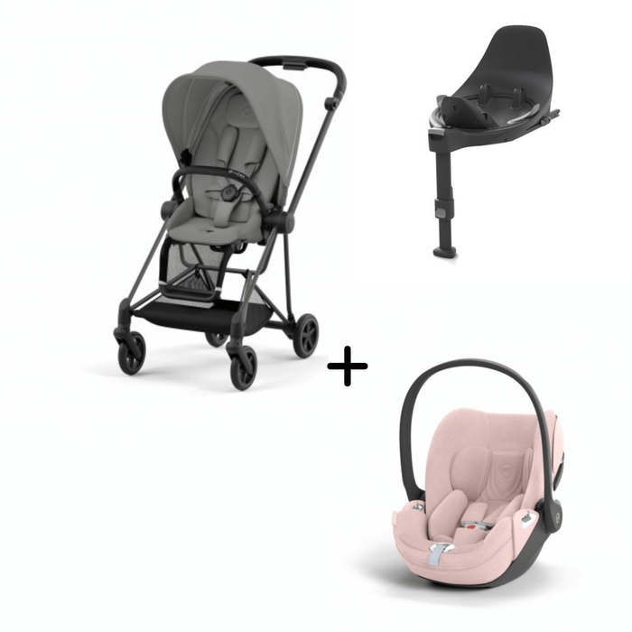 Carrinho de Bebé Mios Matt Black, Babycoque Cloud T i-Size Plus e Base T i-Size Cybex - Cybex - PACKMIOS012-010
