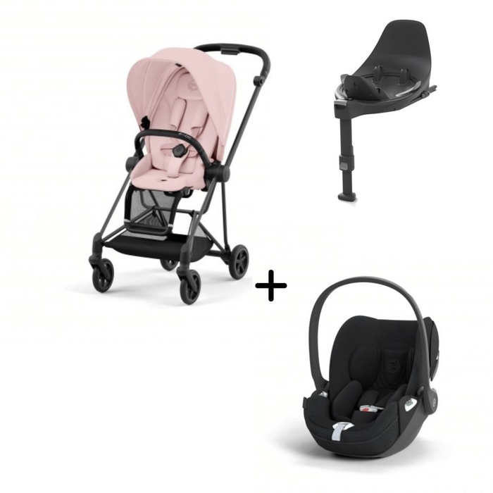 Carrinho de Bebé Mios Matt Black, Babycoque Cloud T i-Size Plus e Base T i-Size Cybex - Cybex - PACKMIOS012-020