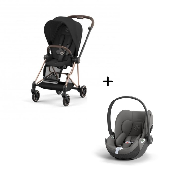 Carrinho de Bebé Mios Rosegold e Babycoque Cloud T i-Size Cybex - Cybex - PACKMIOS013-001