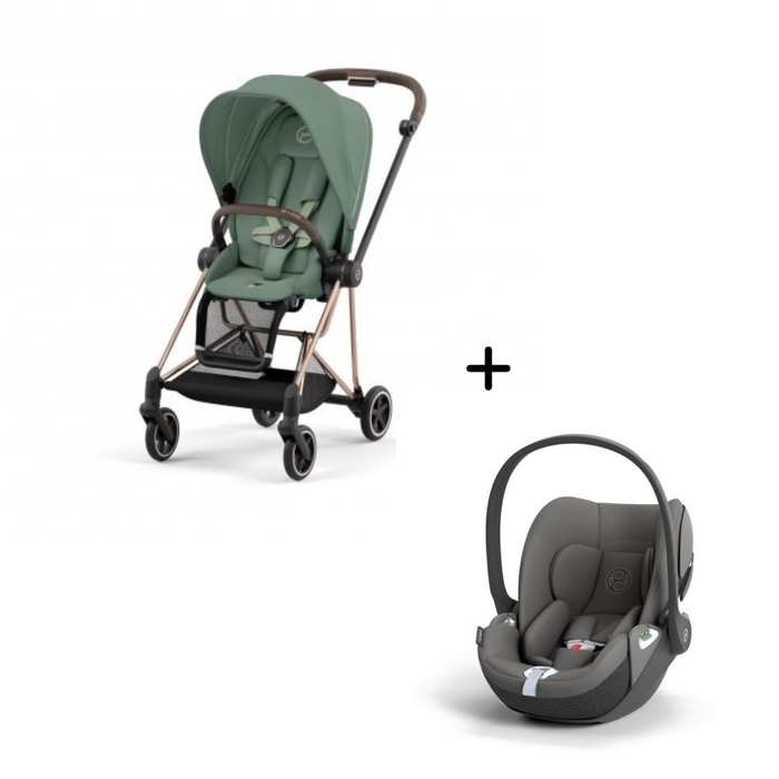 Carrinho de Bebé Mios Rosegold e Babycoque Cloud T i-Size Cybex - Cybex - PACKMIOS013-011