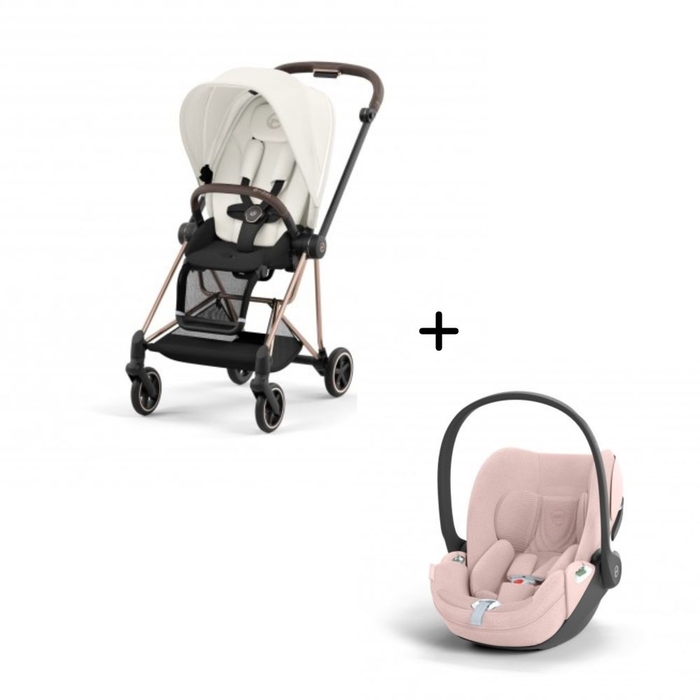 Carrinho de Bebé Mios Rosegold e Babycoque Cloud T i-Size Plus Cybex - Cybex - PACKMIOS015-028