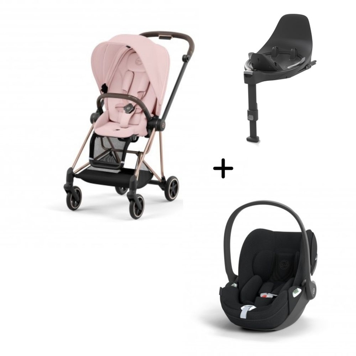 Carrinho de Bebé Mios Rosegold, Babycoque Cloud T i-Size Plus e Base T i-Size Cybex - Cybex - PACKMIOS016-020