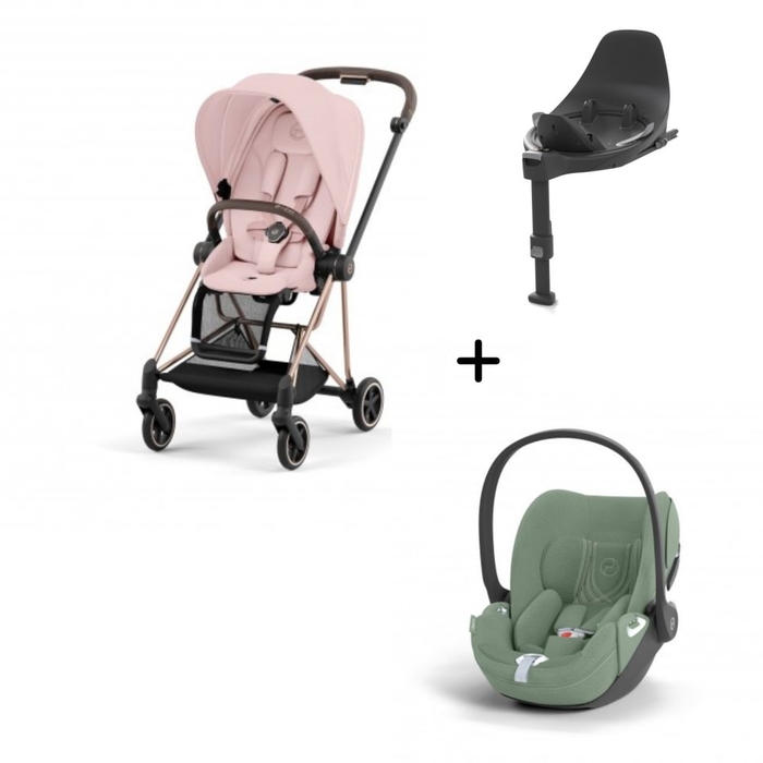 Carrinho de Bebé Mios Rosegold, Babycoque Cloud T i-Size Plus e Base T i-Size Cybex - Cybex - PACKMIOS016-021