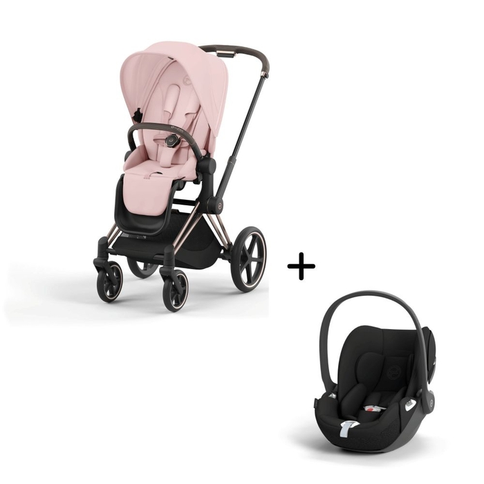 Carrinho de Bebé Priam Rosegold e Babycoque Cloud T i-Size Cybex - Cybex - PACKPRIAM001-008