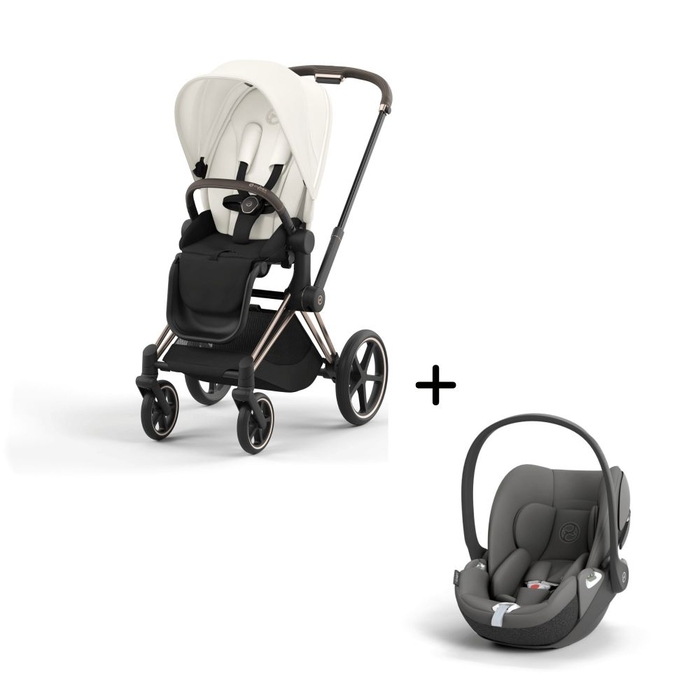 Carrinho de Bebé Priam Rosegold e Babycoque Cloud T i-Size Cybex - Cybex - PACKPRIAM001-009