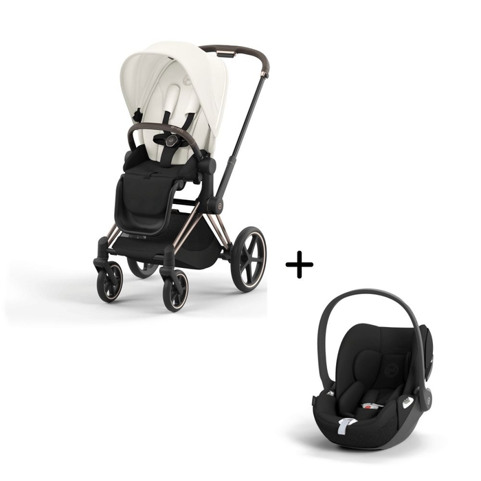 Carrinho de Bebé Priam Rosegold e Babycoque Cloud T i-Size Cybex - Cybex - PACKPRIAM001-010