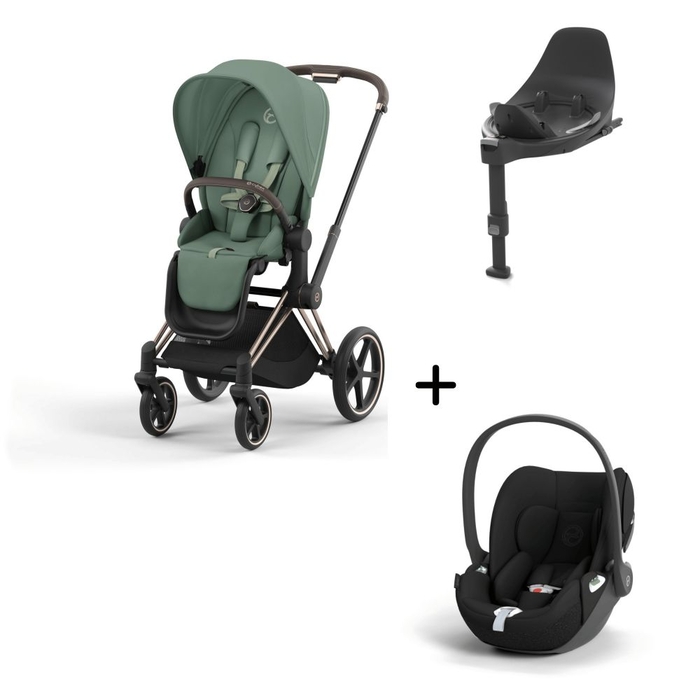 Carrinho de Bebé Priam Rosegold, Babycoque Cloud T i-Size e Base T Isofix i-Size Cybex - Cybex - PACKPRIAM002-011