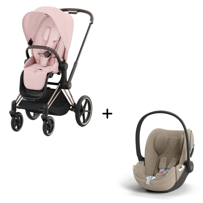 Carrinho de Bebé Priam Rosegold e Babycoque Cloud T i-Size Plus Cybex - Cybex - PACKPRIAM003-023