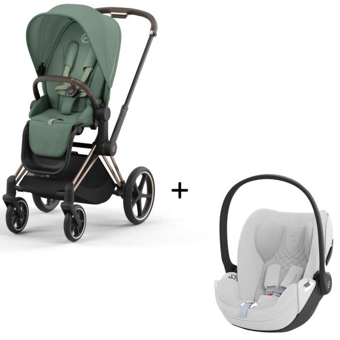 Carrinho de Bebé Priam Rosegold e Babycoque Cloud T i-Size Plus Cybex - Cybex - PACKPRIAM003-036