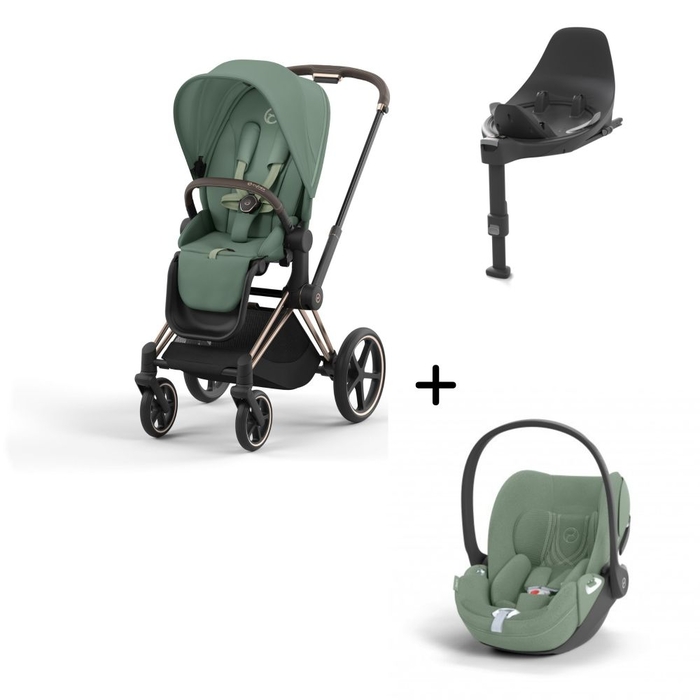 Carrinho de Bebé Priam Rosegold, Babycoque Cloud T i-Size Plus e Base T Isofix i-Size Cybex - Cybex - PACKPRIAM004-033