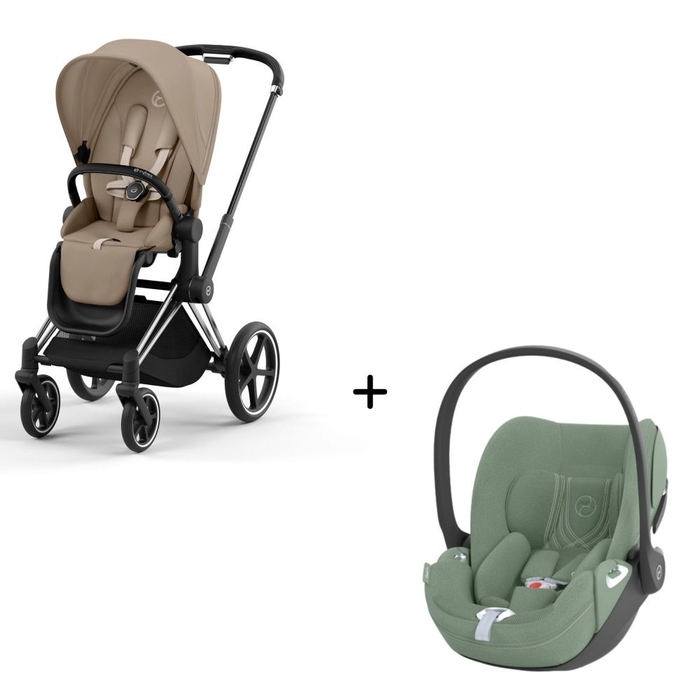 Carrinho de Bebé Chrome Black e Babycoque Cloud T i-Size Plus Cybex - Cybex - PACKPRIAM007-015