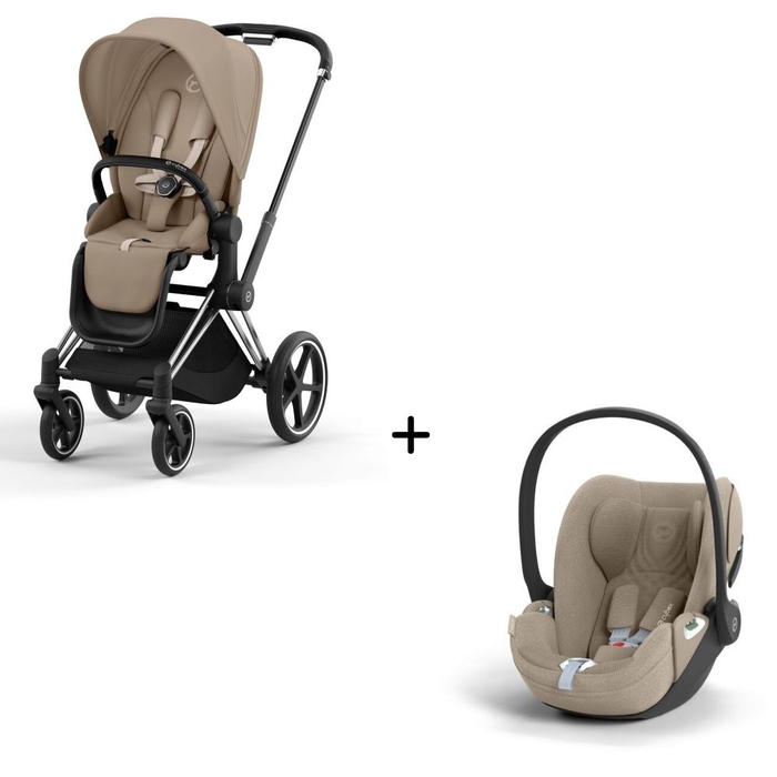 Carrinho de Bebé Chrome Black e Babycoque Cloud T i-Size Plus Cybex - Cybex - PACKPRIAM007-017