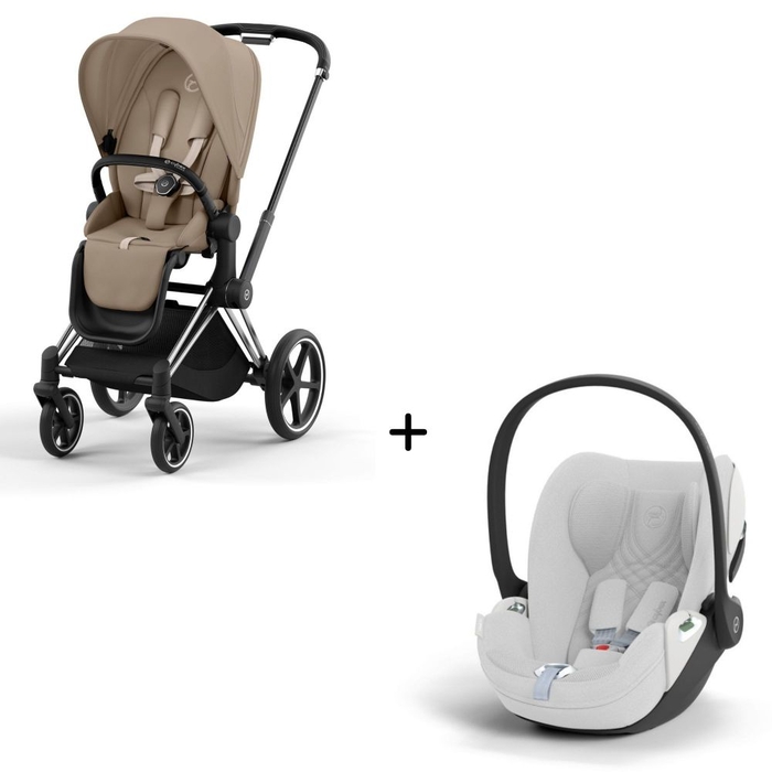 Carrinho de Bebé Chrome Black e Babycoque Cloud T i-Size Plus Cybex - Cybex - PACKPRIAM007-018