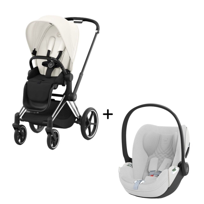 Carrinho de Bebé Chrome Black e Babycoque Cloud T i-Size Plus Cybex - Cybex - PACKPRIAM007-030