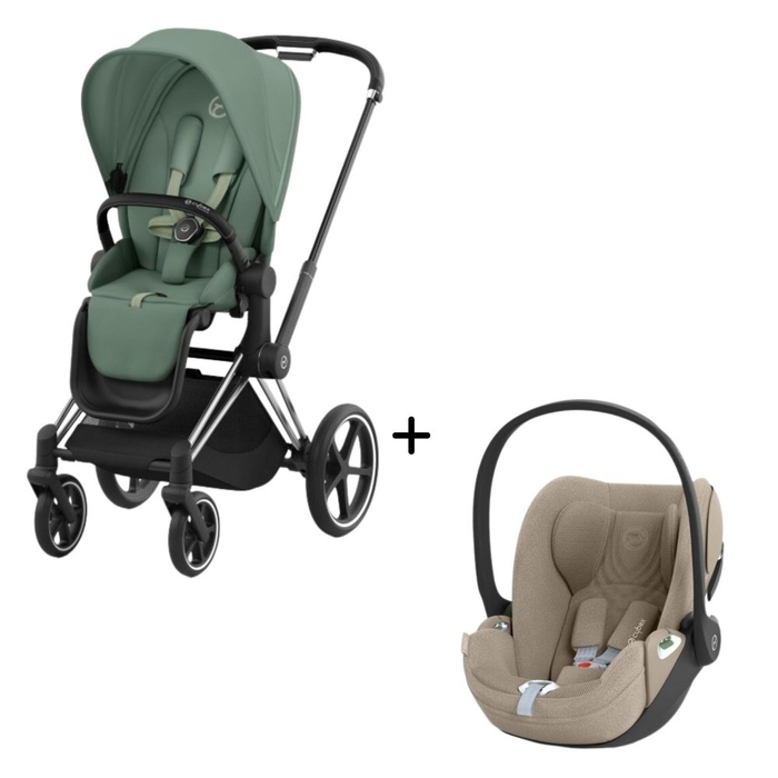 Carrinho de Bebé Chrome Black e Babycoque Cloud T i-Size Plus Cybex - Cybex - PACKPRIAM007-035