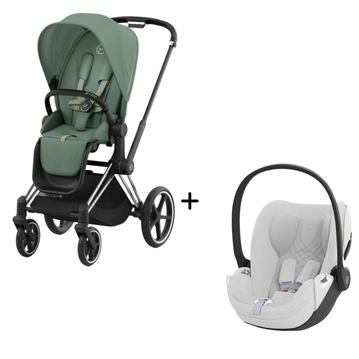 Carrinho de Bebé Chrome Black e Babycoque Cloud T i-Size Plus Cybex - Cybex - PACKPRIAM007-036