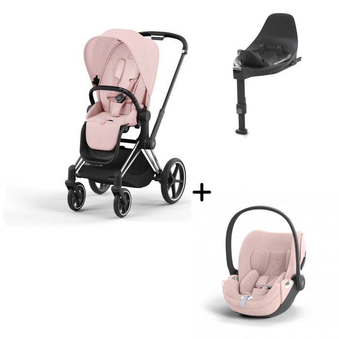 Carrinho de Bebé Chrome Black, Babycoque Cloud T i-Size Plus e Base T Isofix i-Size Cybex - Cybex - PACKPRIAM008-022