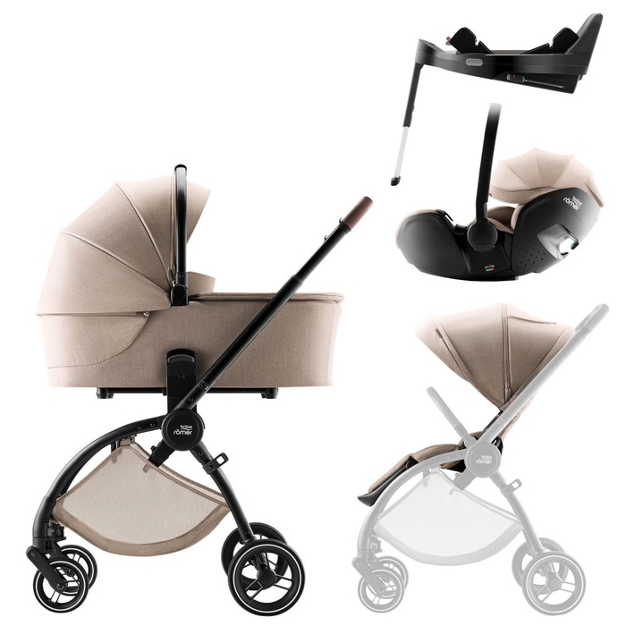 Carrinho de Bebé Britax Römer Rio com Alcofa, Baby-Safe Pro Style e Base Vario 5Z - Britax Römer - PACKRIO008-001