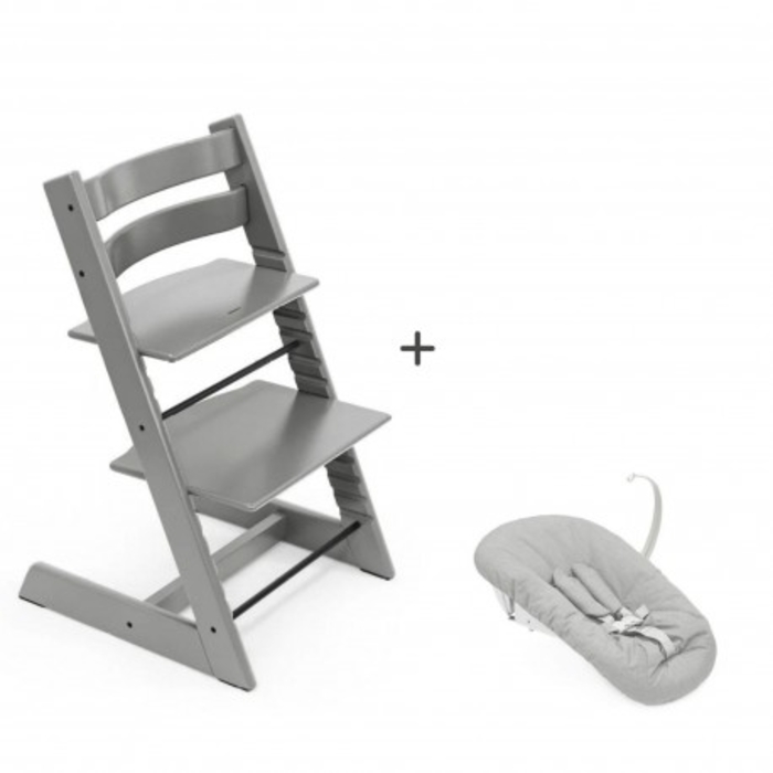 Conjunto Cadeira Tripp Trapp Stokke e Set Recém-Nascido - Stokke - PACKTRIPPTRAPP003-004