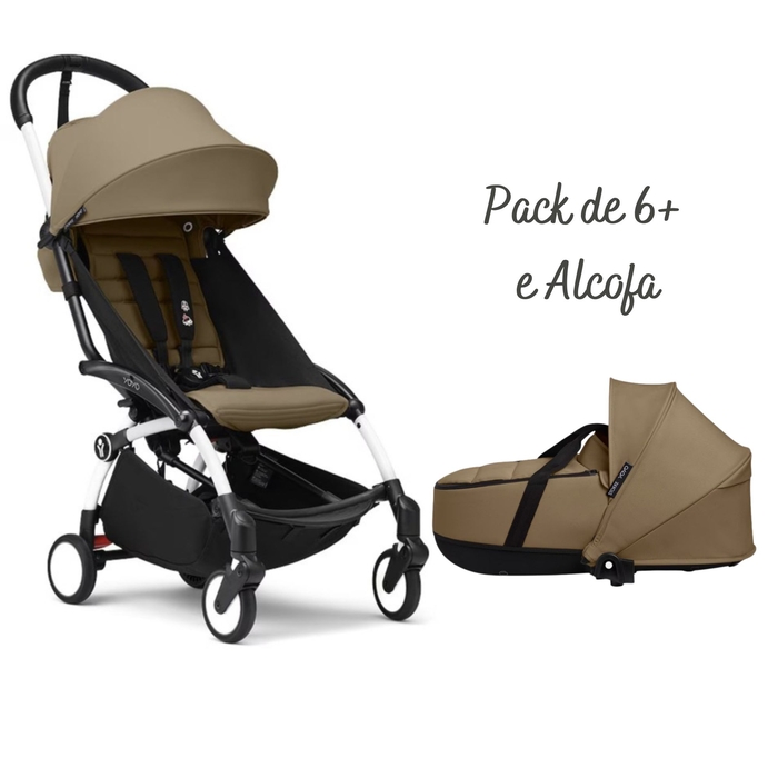 Carrinho de Bebé Stokke YOYO 3 White com Pack de 6+ e Alcofa - Stokke - PACKYOYO008-003
