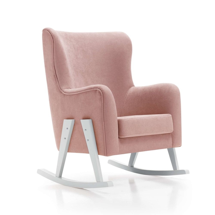 Sofá de Amamentação Alondra Glam Tecido Pés White - Alondra - 8431904320123