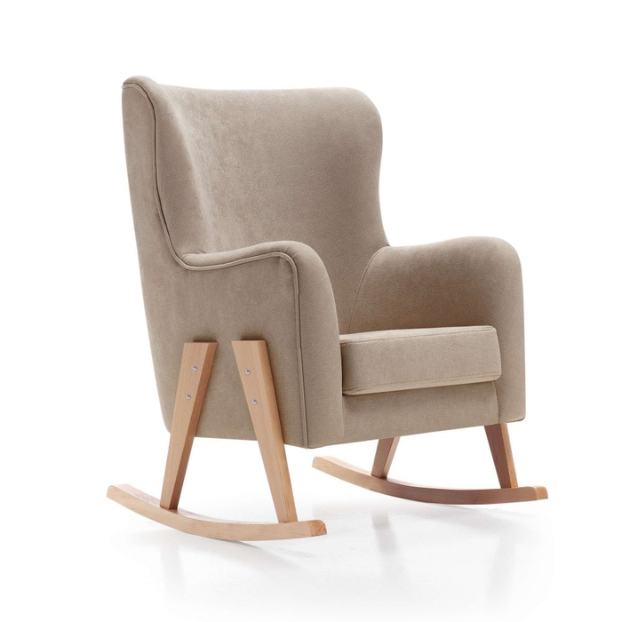 Sofá de Amamentação Alondra Glam Tecido Pés Pinho - Alondra - 8431904320154