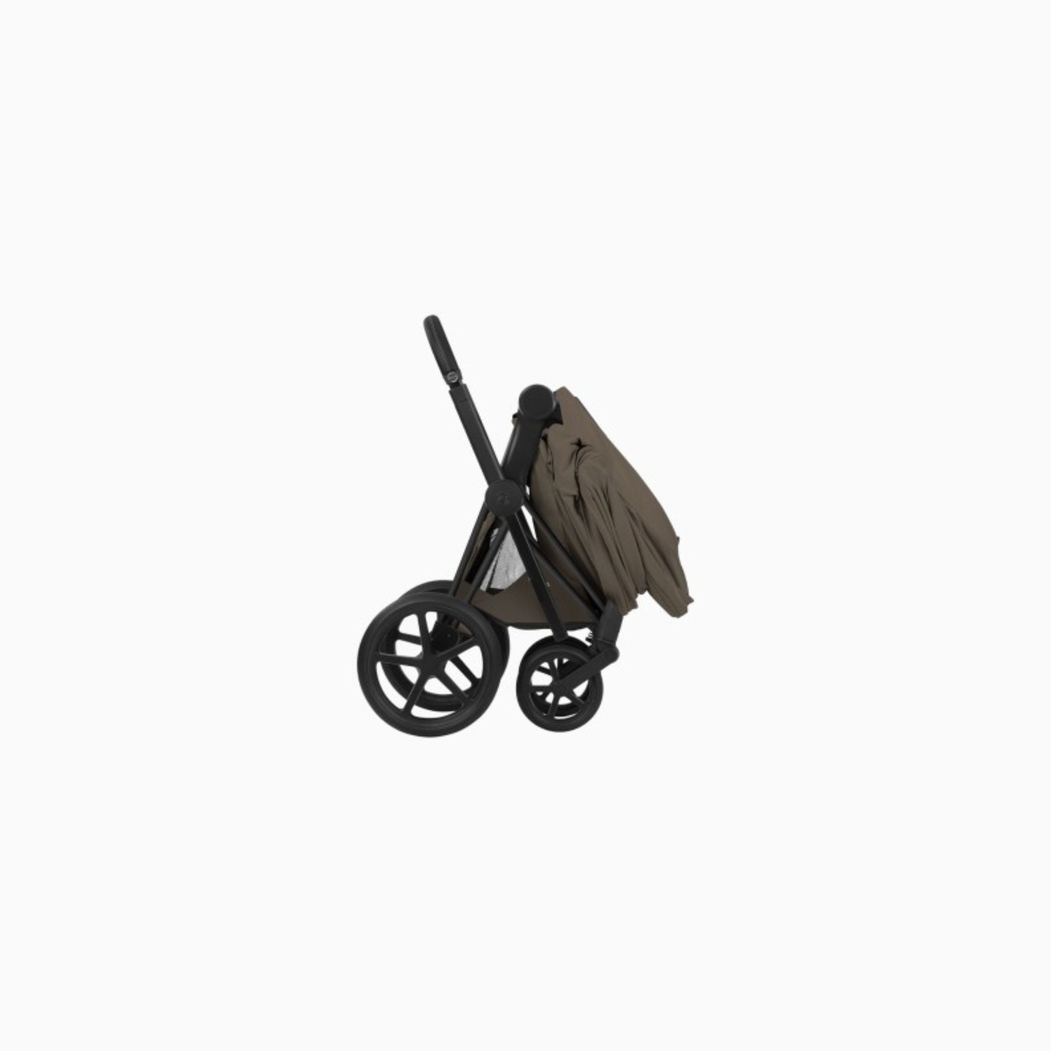 Carrinho de Bebé Cybex Priam Comfort Matt Black com Alcofa Dobrável - Cybex - 4063846585304