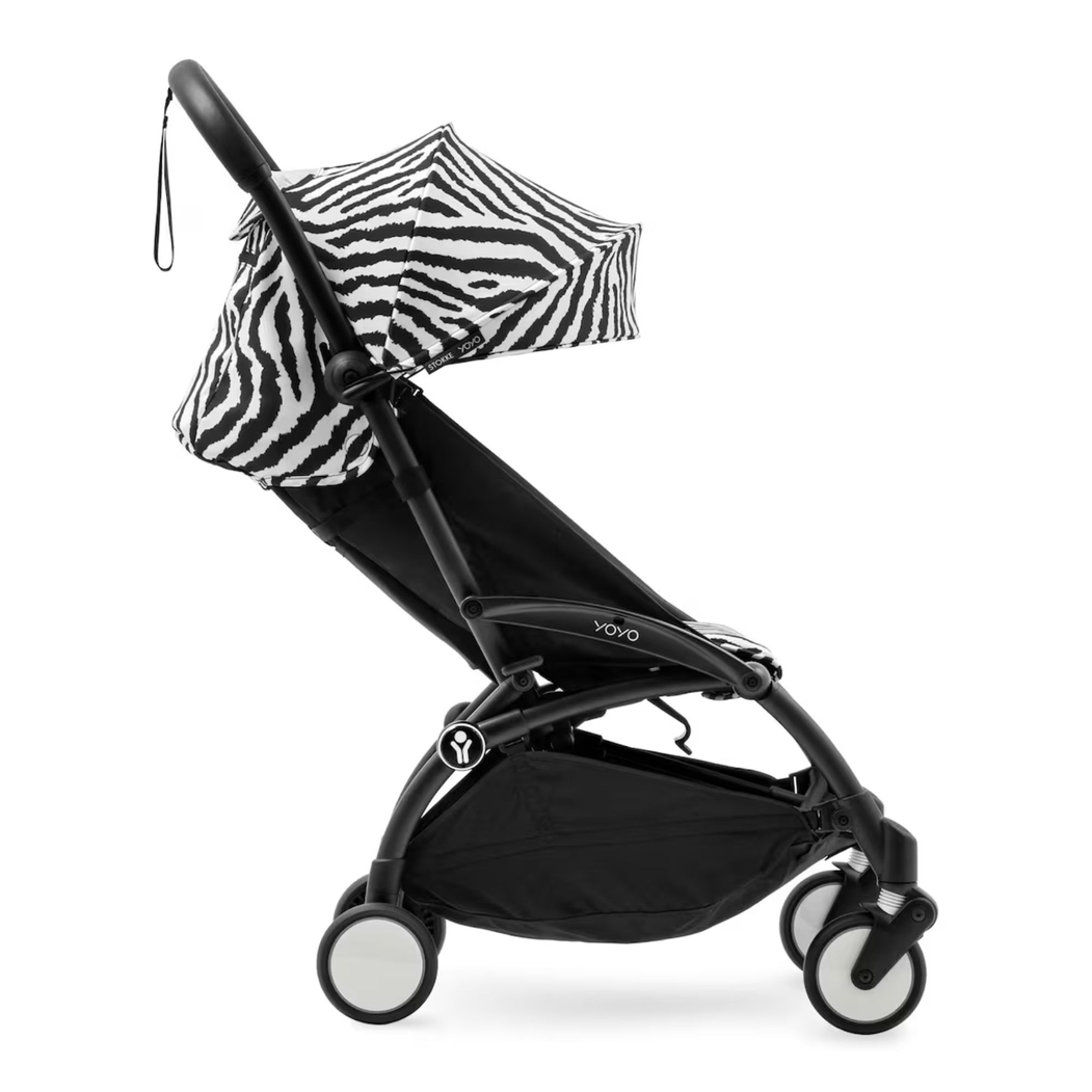 Carrinho de Bebé YOYO Black Stokke com Color Pack Zebra 6+ - Stokke - PACKYOYO011-001