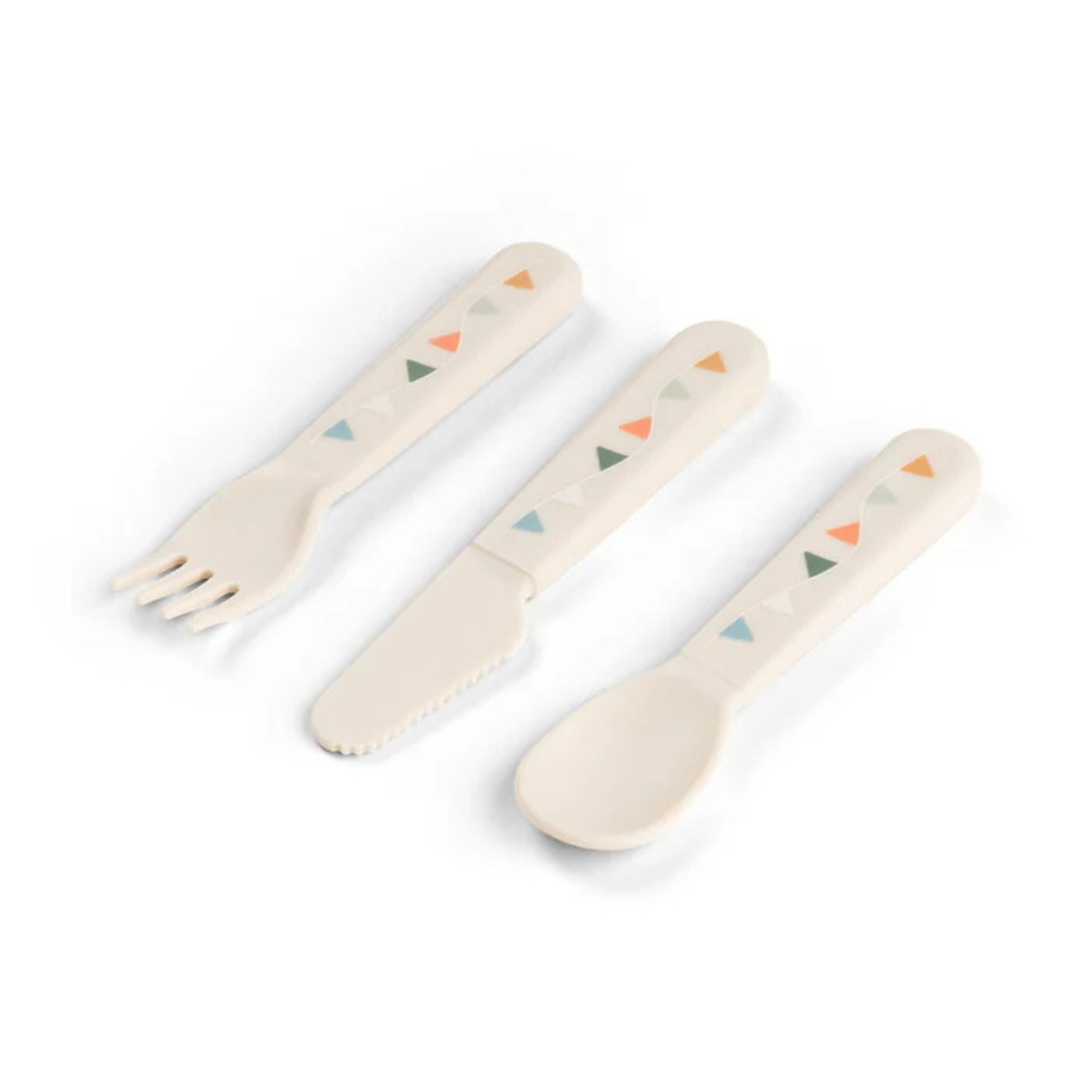 Conjunto de Talheres Done by Deer Celebration Sand - Done By Deer - 5712643063872