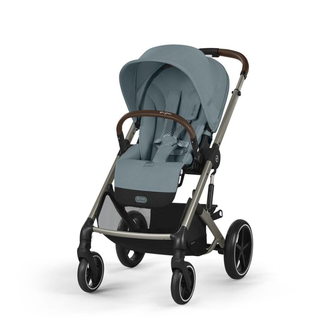 Trio Cybex Balios Taupe Carrinho, Alcofa, Cloud G Plus Stormy Blue com Base G e Adapatdores - Cybex - PACKBALIOS030-005