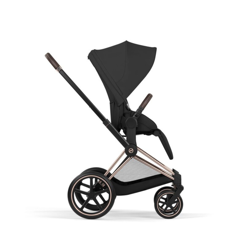 Carrinho de Bebé Cybex Priam Comfort Rosegold com Alcofa Dobrável - Cybex - 4063846549177