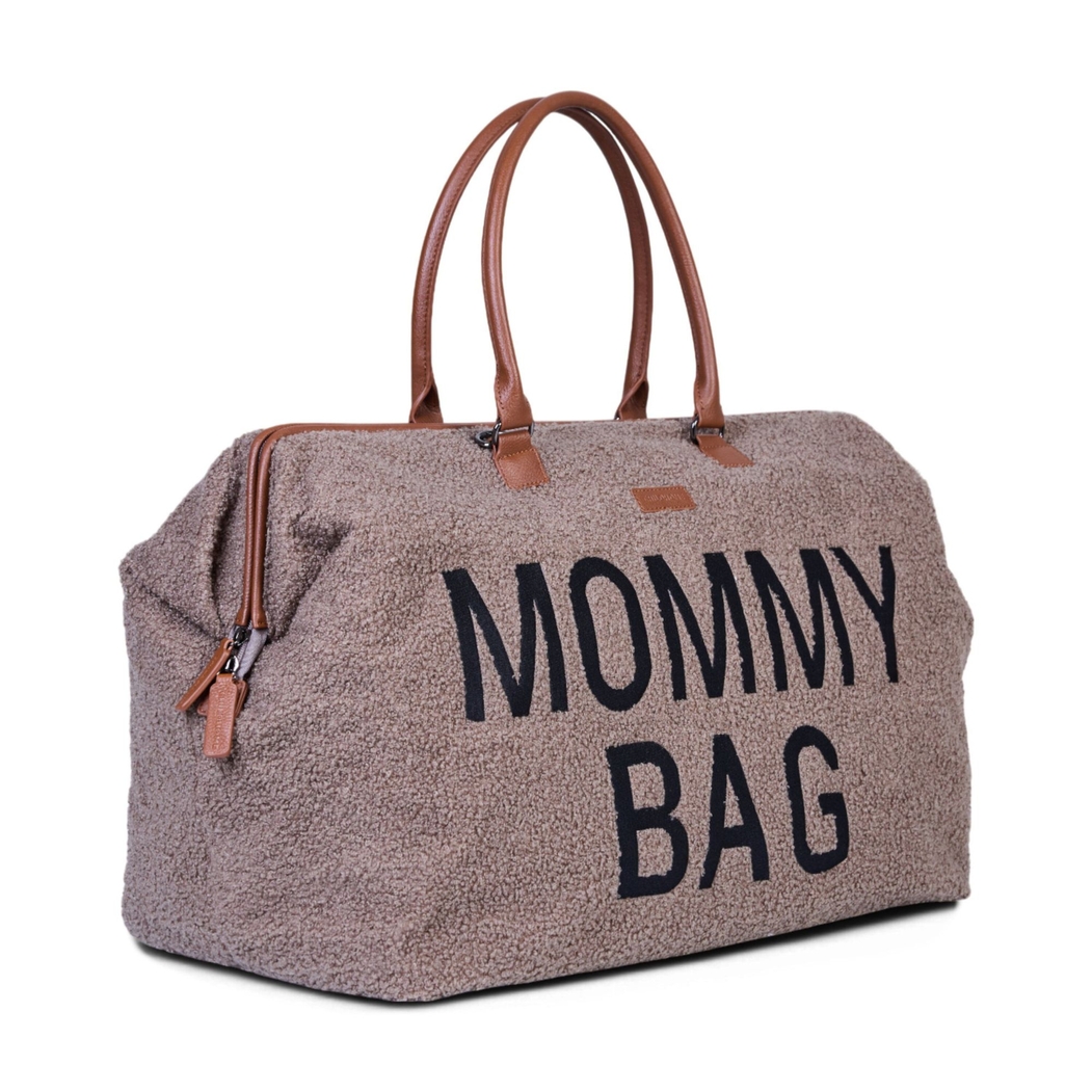 Bolsa Childhome Mommy Bag Signature Teddy Soft Brown - Childhome - 5420007170318