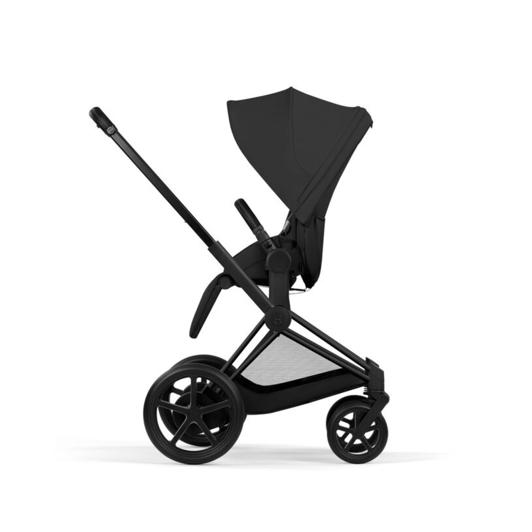Carrinho de Bebé Cybex e-Priam Comfort Matt Black com Alcofa Dobrável - Cybex - 4063846549481