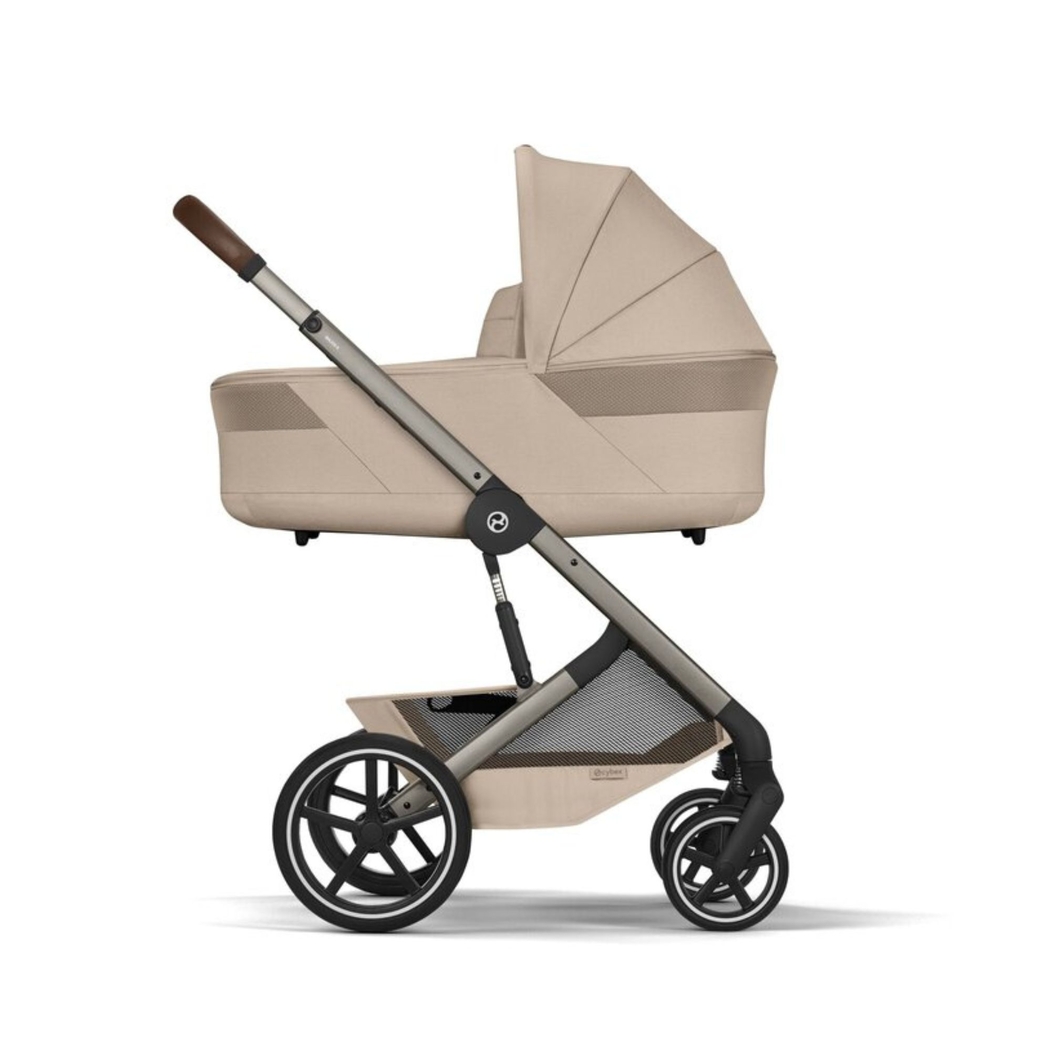 Carrinho de Bebé Cybex Balios S Lux Taupe com Alcofa Dobrável - Cybex - 4063846591695