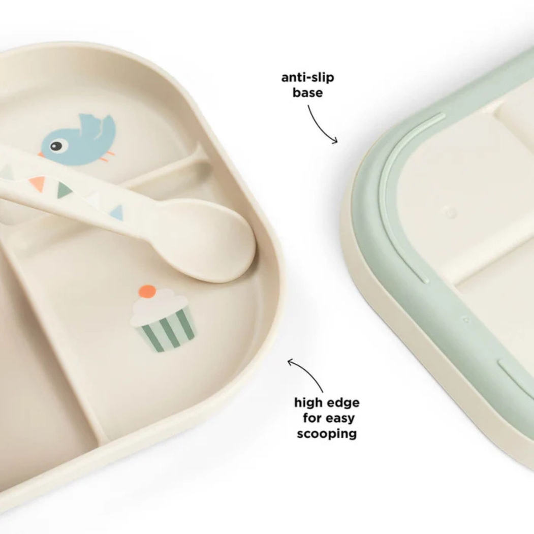 Prato com Divisórias Done by Deer Celebration Sand - Done By Deer - 5712643064268