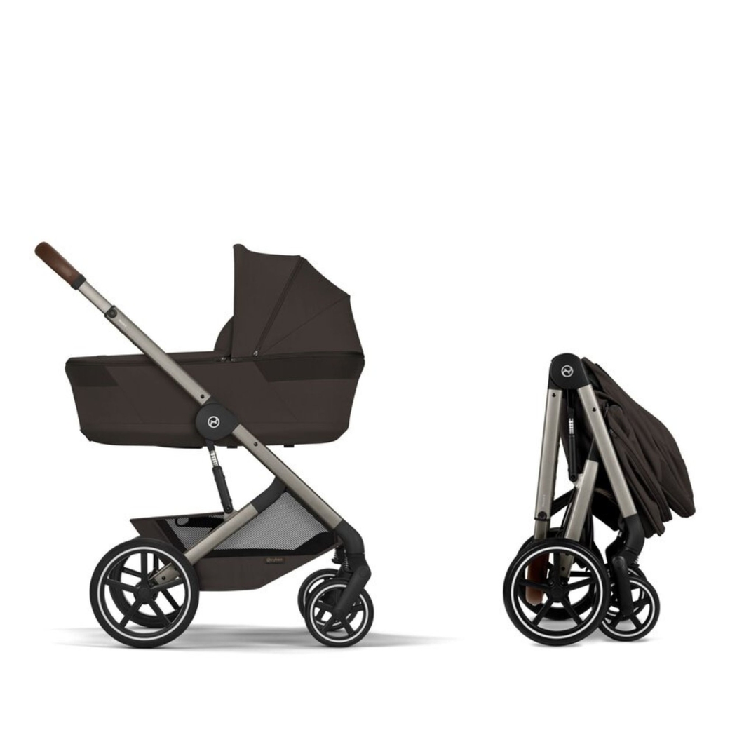 Carrinho de Bebé Cybex Balios S Lux Taupe com Alcofa Dobrável - Cybex - 4063846591770